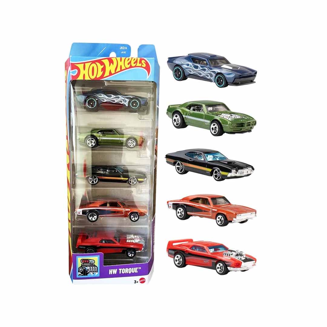 Hot wheels Scale 1:64 2026 HW Torque Die-Cast Cars Set of 5