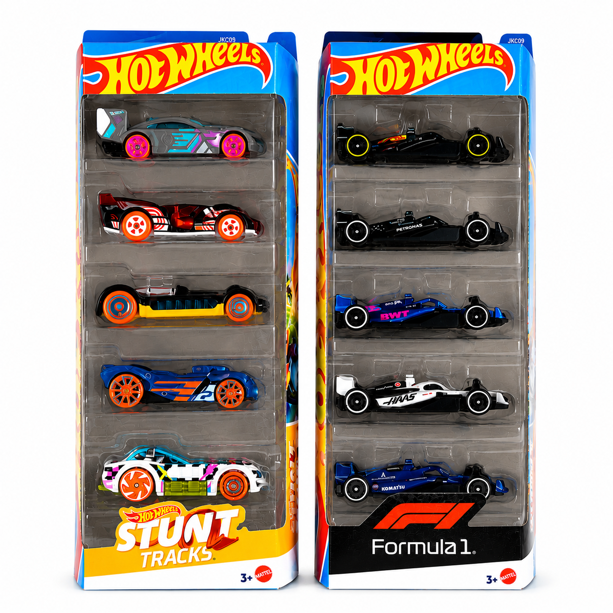 Hot Wheels Pack of 5 (Set of 2) – Stunt Tracks & Formula 1