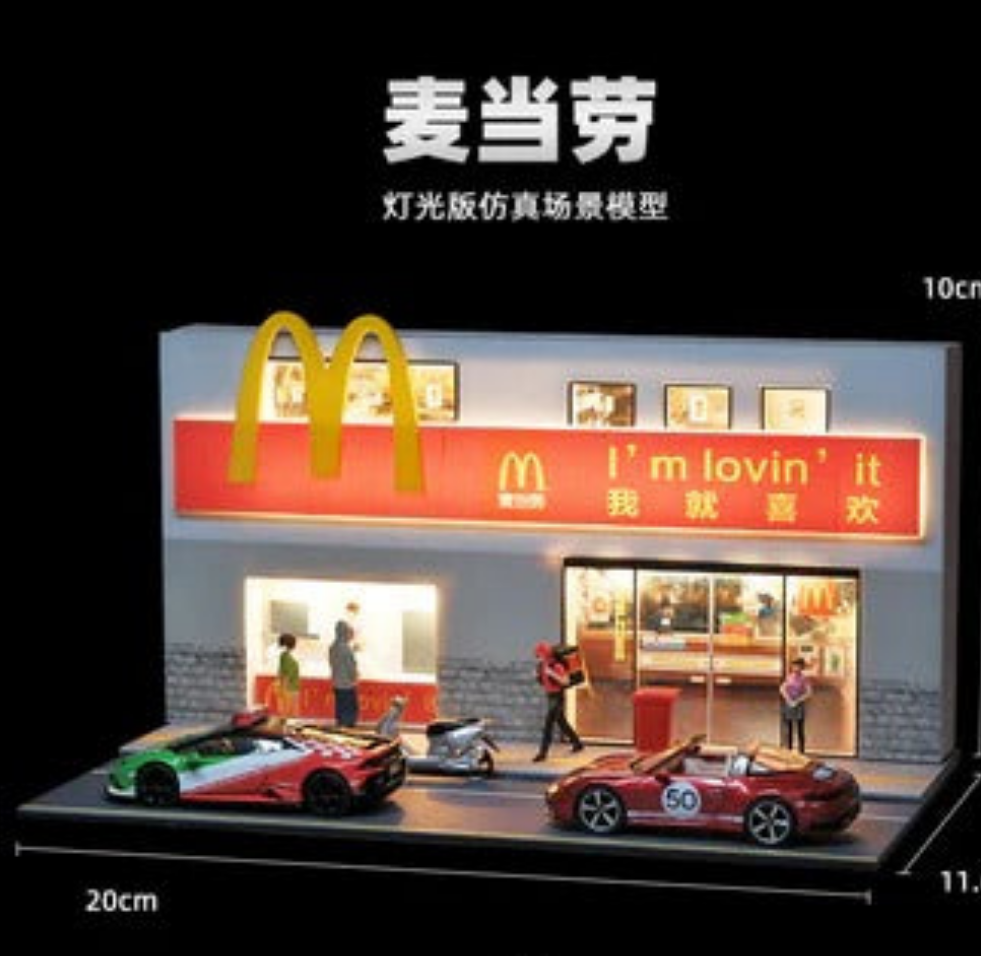 Diorama With Lights for 1:64 Diecast Models (No Cod Allowed On This Product) - Prepaid Orders Only