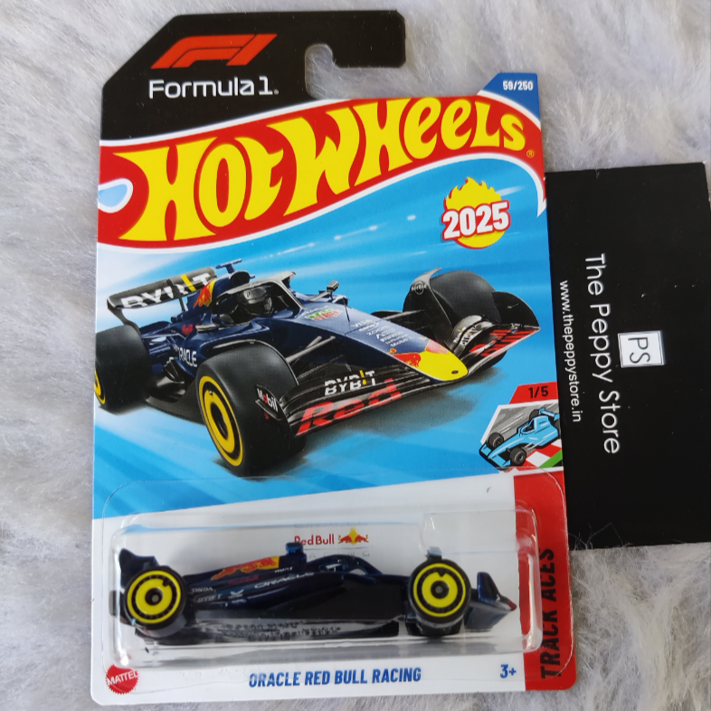 Imported Oracle Red Bull raching Hot Wheels vehicle Exclusive Collection 2025 case.