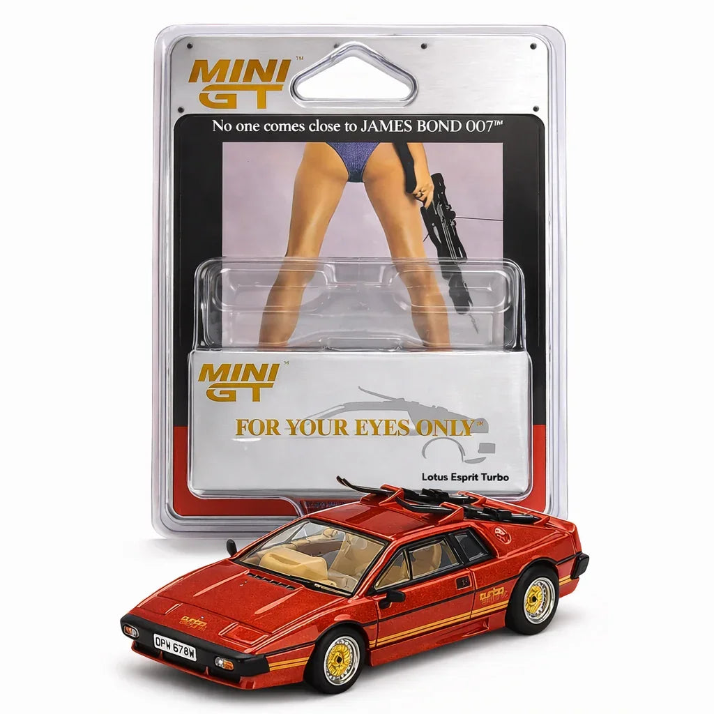 Mini GT Lotus Esprit Turbo – James Bond For Your Eyes Only Edition Diecast Model With Blister