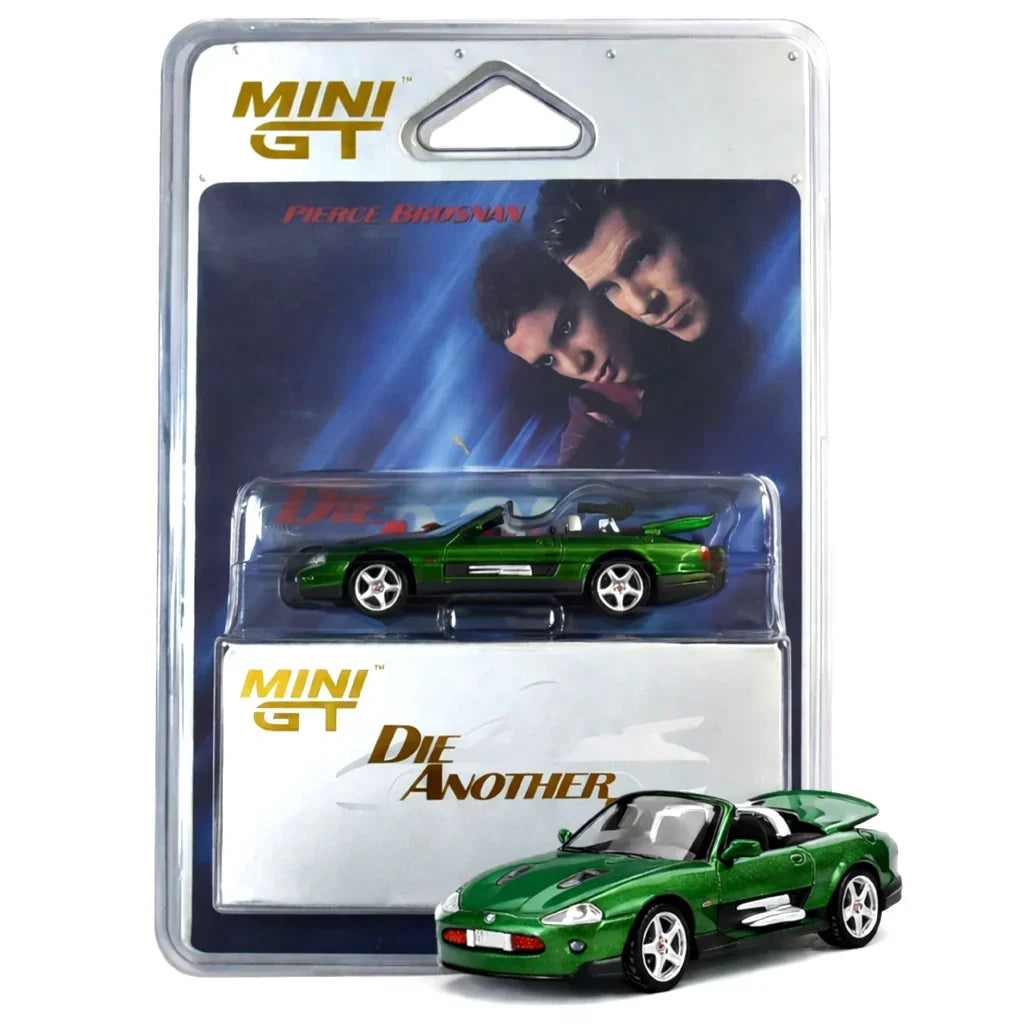 Mini GT Jaguar XKR Convertible – Die Another Day James Bond Edition Diecast Model With Blister