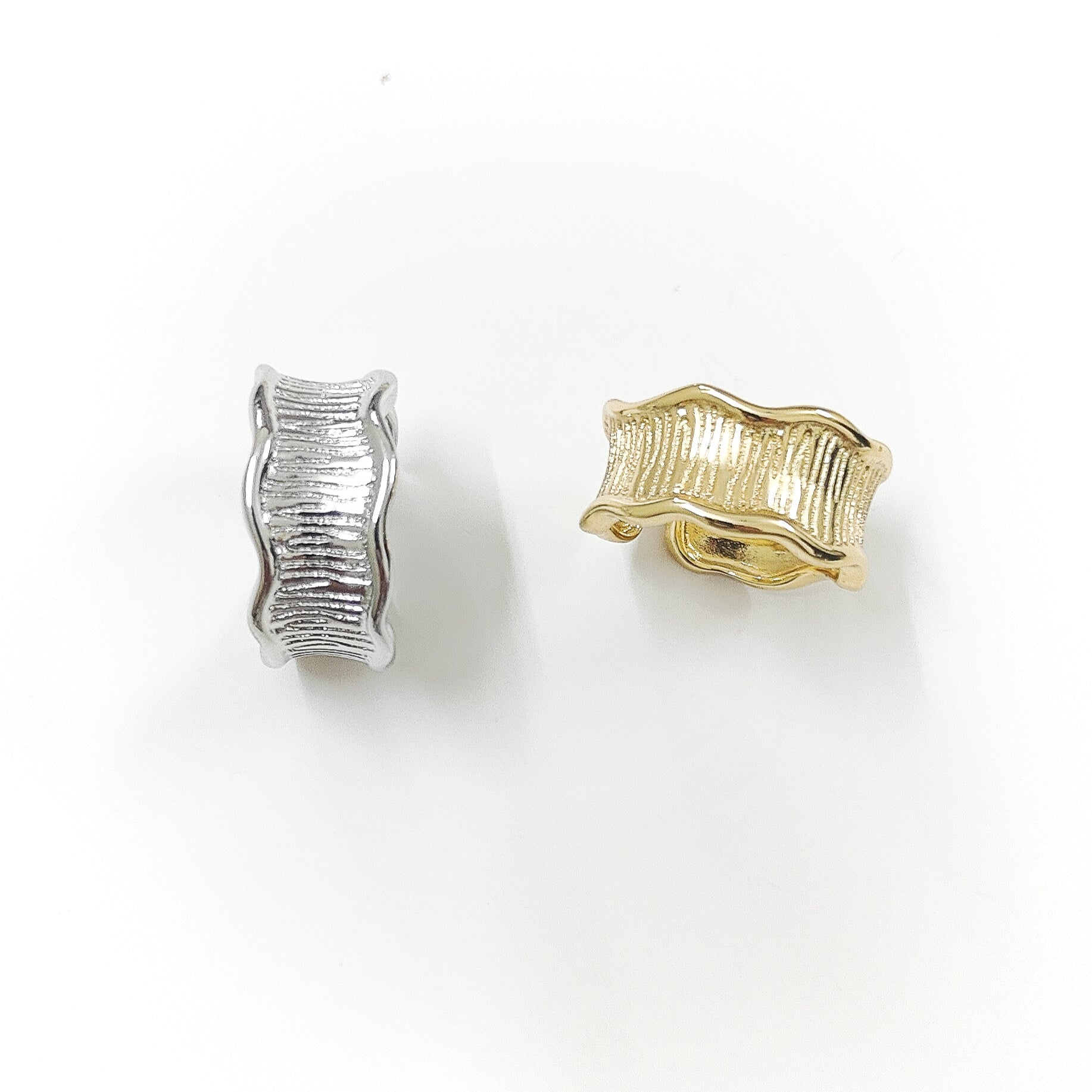 Concave Irregular Wave Ring (Select From Drop Down Menu)