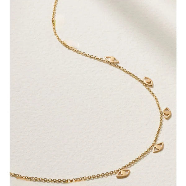 Tiny Evil Eye Choker Necklace