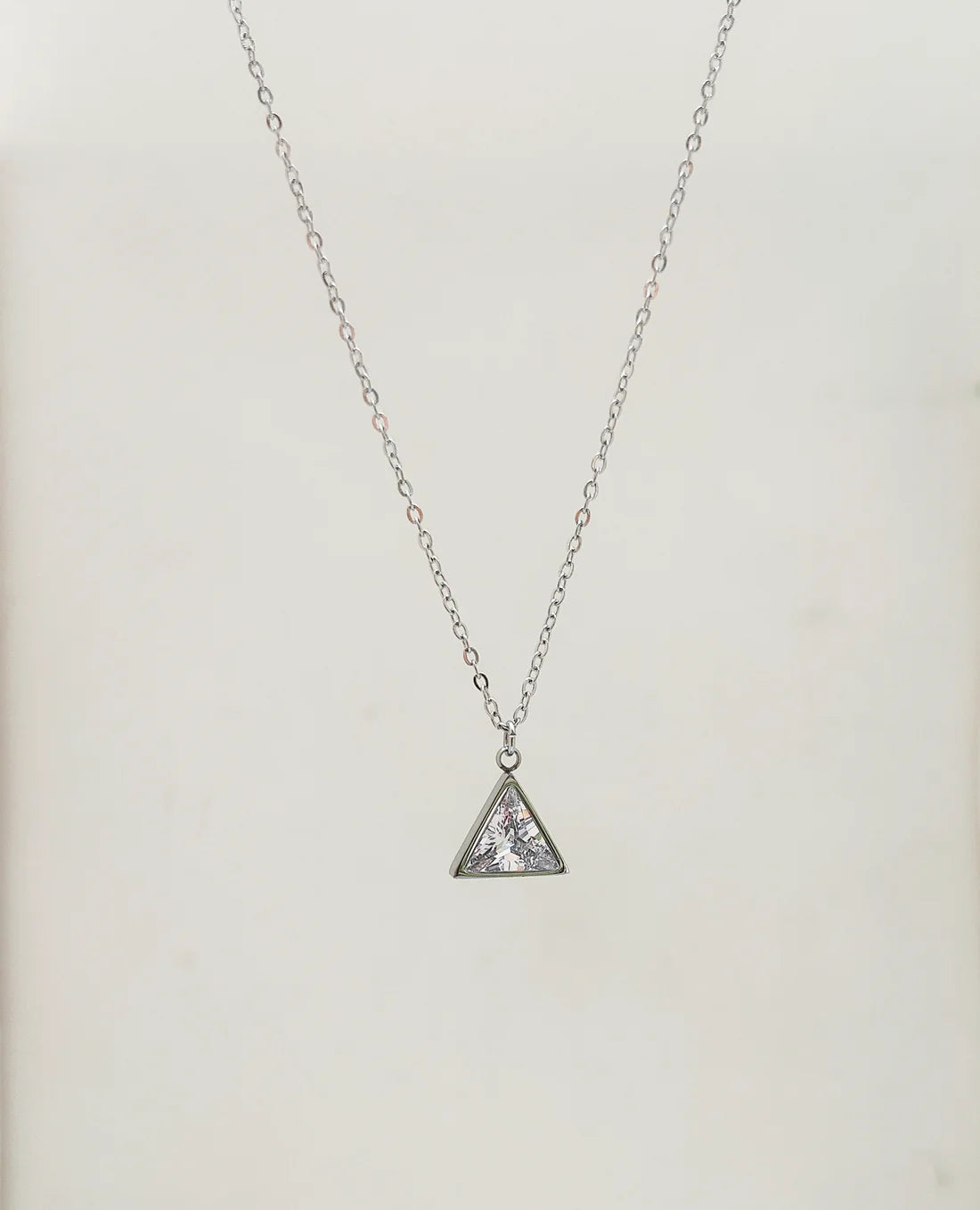 Pyramid Solitaire Necklace