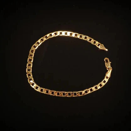 Mini Cuban Link Mens Bracelet (Select From Drop Down Menu)