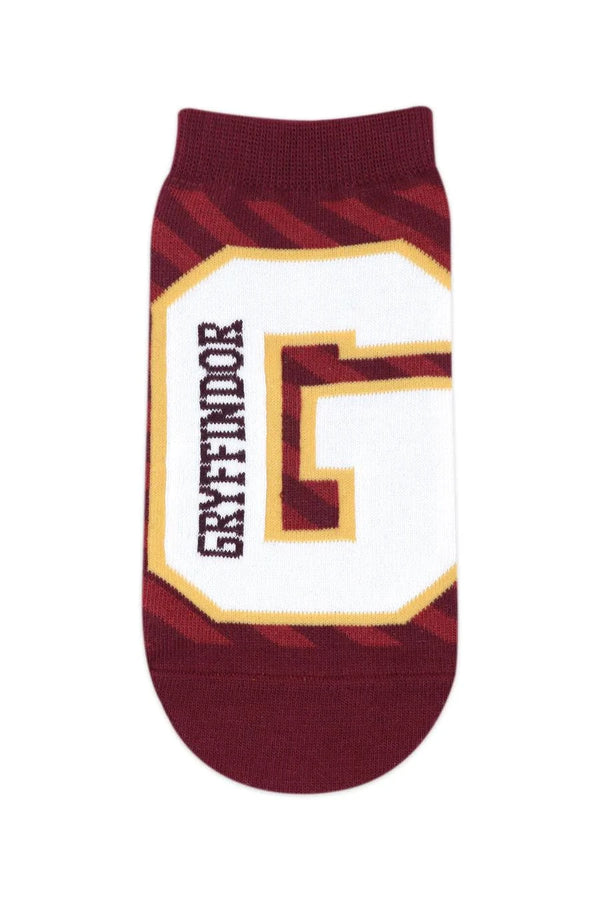 Harry Potter Gryffindor Crest & Logo Lowcut Socks For Women (Pack Of 2 Pairs /1U) Maroon - ThePeppyStore