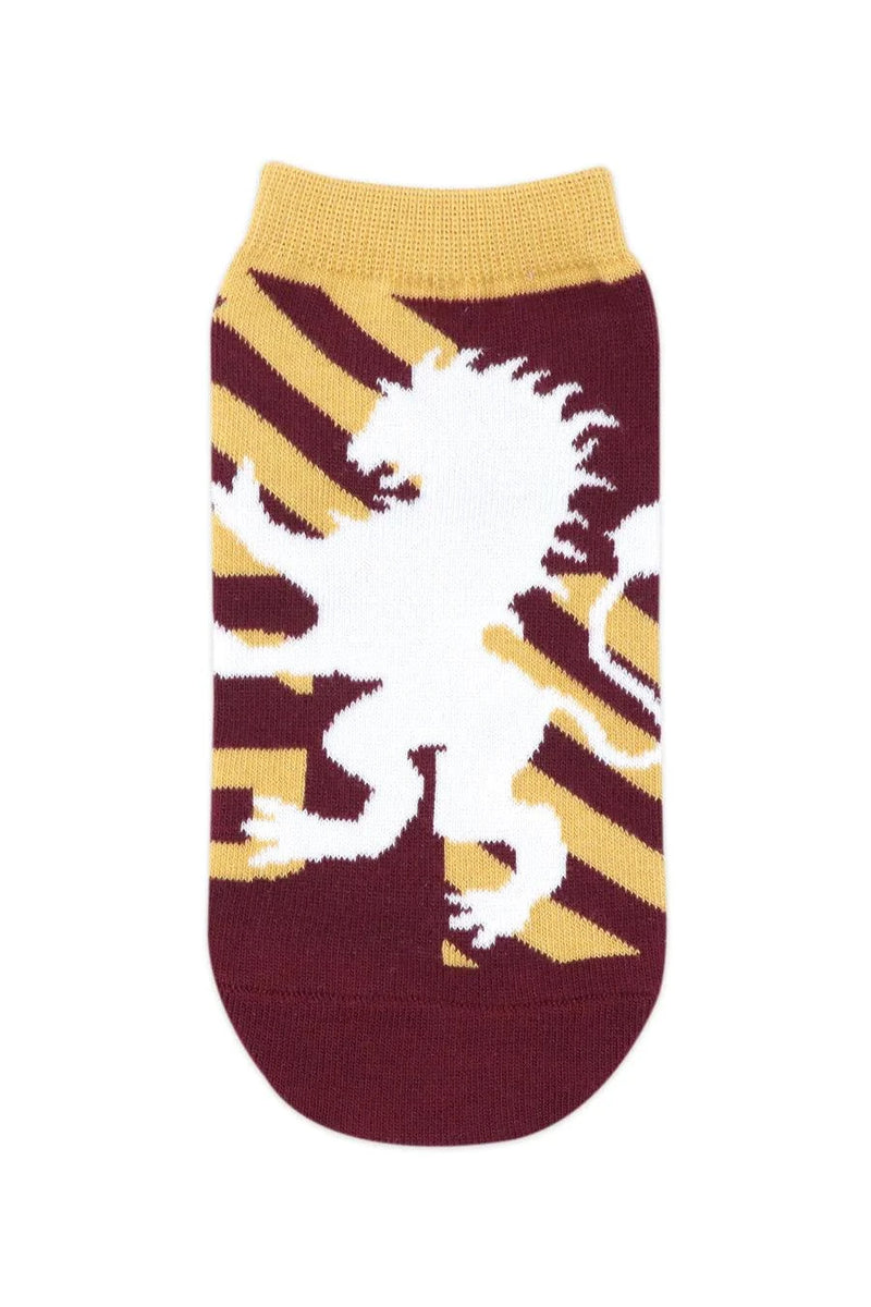 Harry Potter Gryffindor Crest & Logo Lowcut Socks For Women (Pack Of 2 Pairs /1U) Maroon - ThePeppyStore