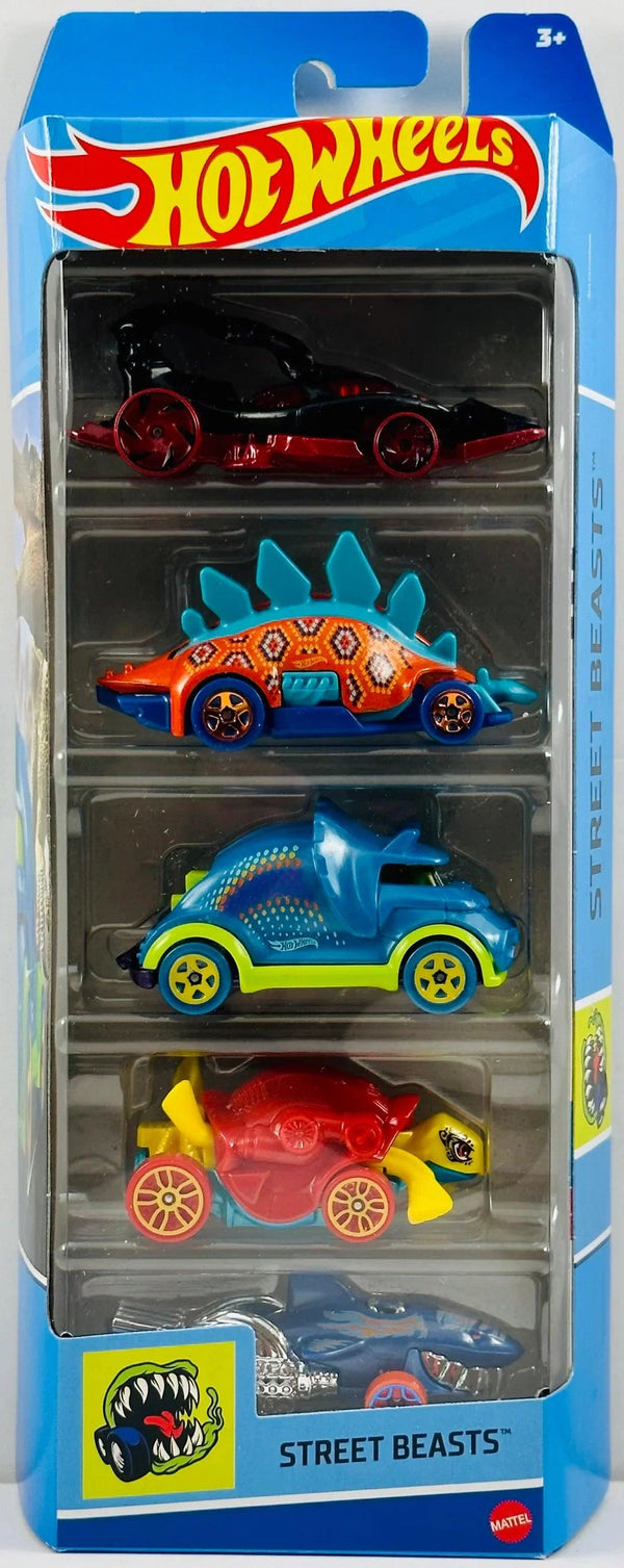 Hotwheels Street Beasts Official Set of 5 Vehicles Exclusive Collection - No Cod Allowed On this Product - Prepaid Orders Only. - ThePeppyStore