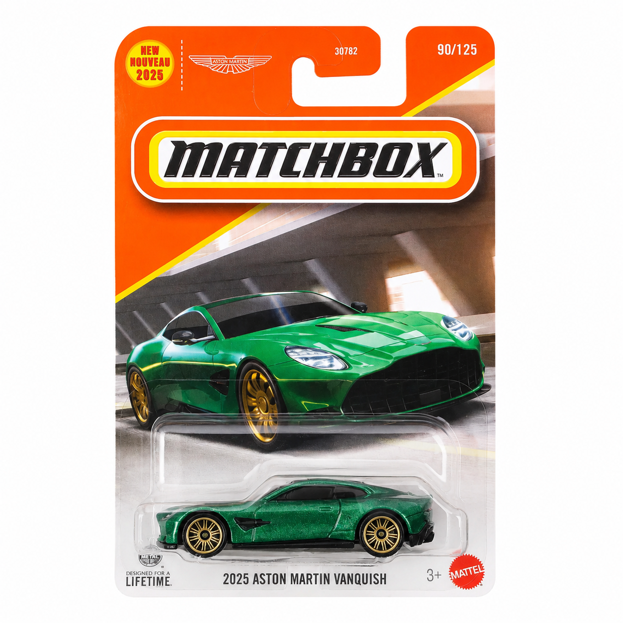 Imported Matchbox 2025 Aston Martin Vanquish Green Diecast Car 1:64 Scale – New 2025 Release Collector Edition