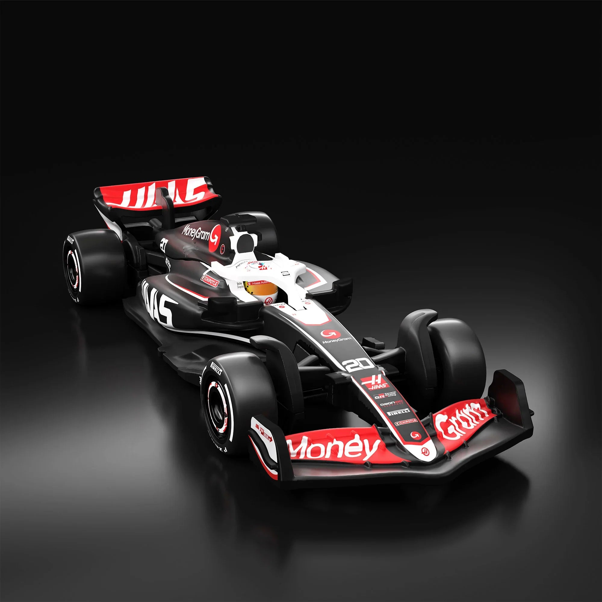 Hot Wheels Scale 1:64 Imported Premium  Formula F1  2024 Diecast Model Cars - MoneyGram Haas F1  Team VF-24 Car #20 (Nico Hulkenberg)