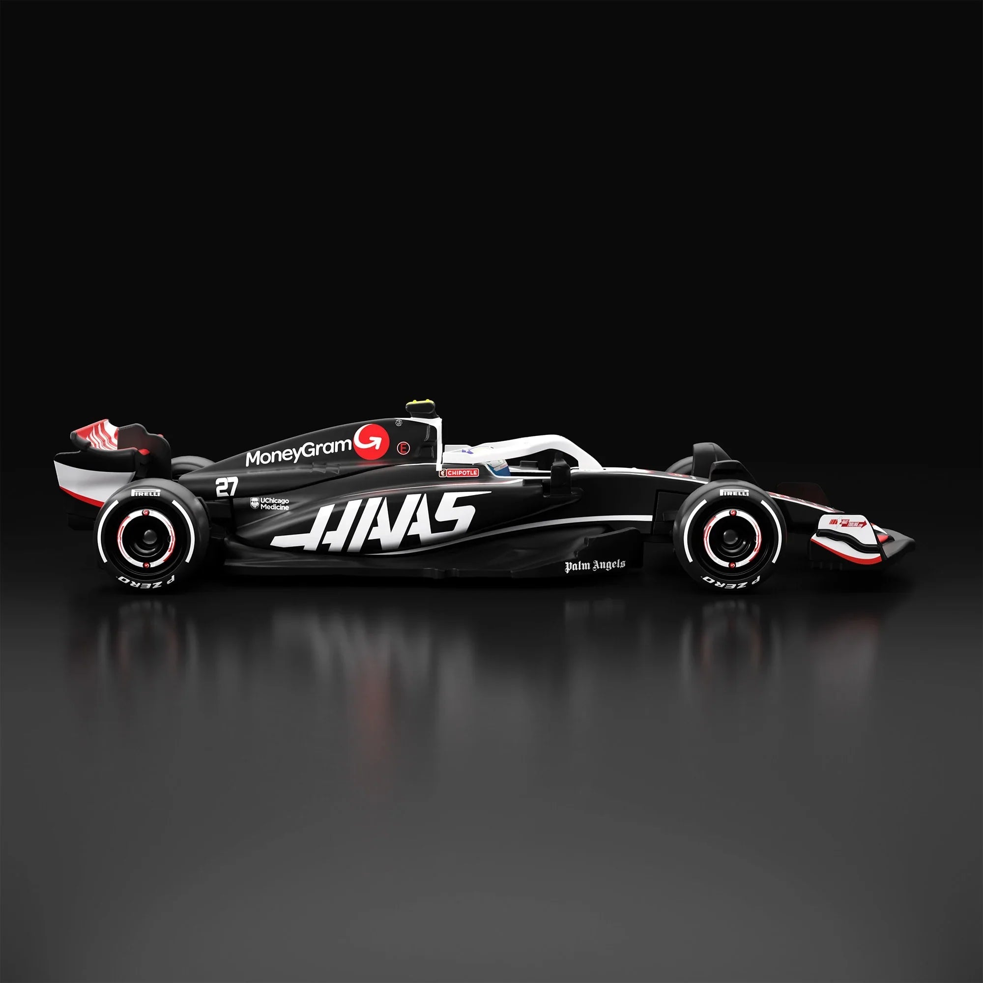 Hot Wheels Scale 1:64 Imported Premium  Formula F1  2024 Diecast Model Cars - MoneyGram Haas F1  Team VF-24 Car #27