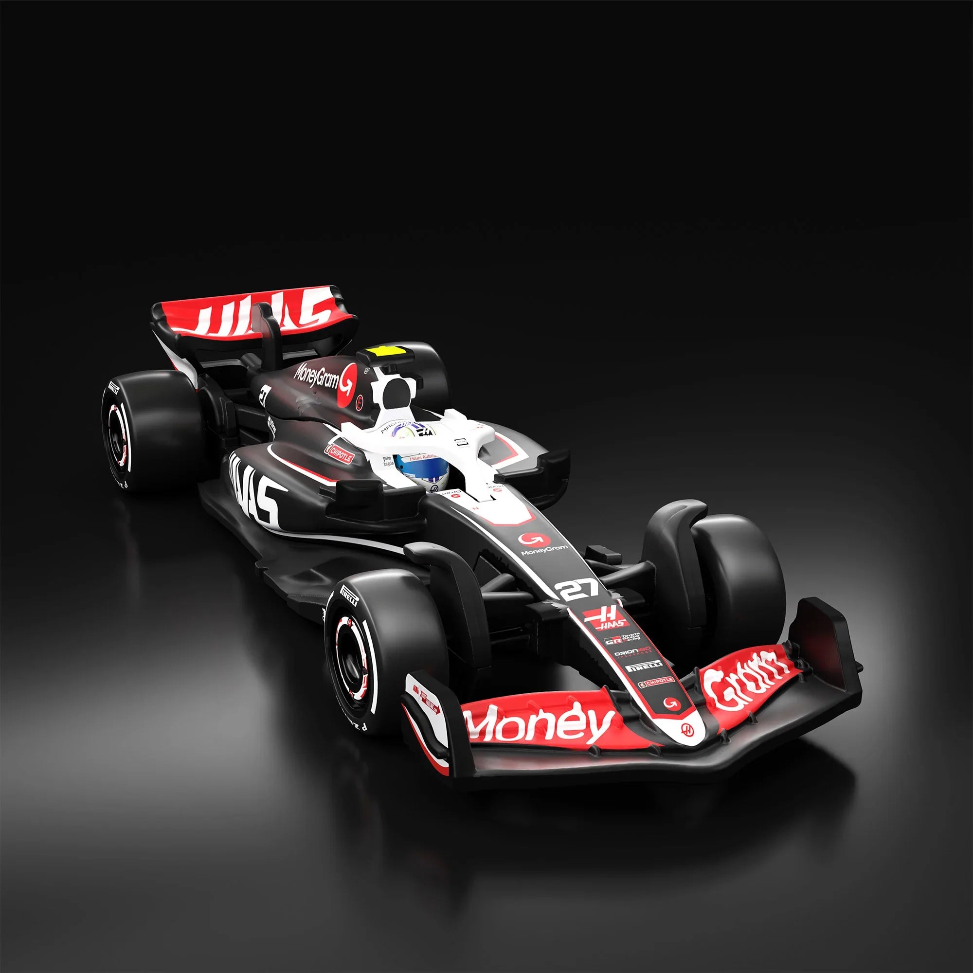 Hot Wheels Scale 1:64 Imported Premium  Formula F1  2024 Diecast Model Cars - MoneyGram Haas F1  Team VF-24 Car #27