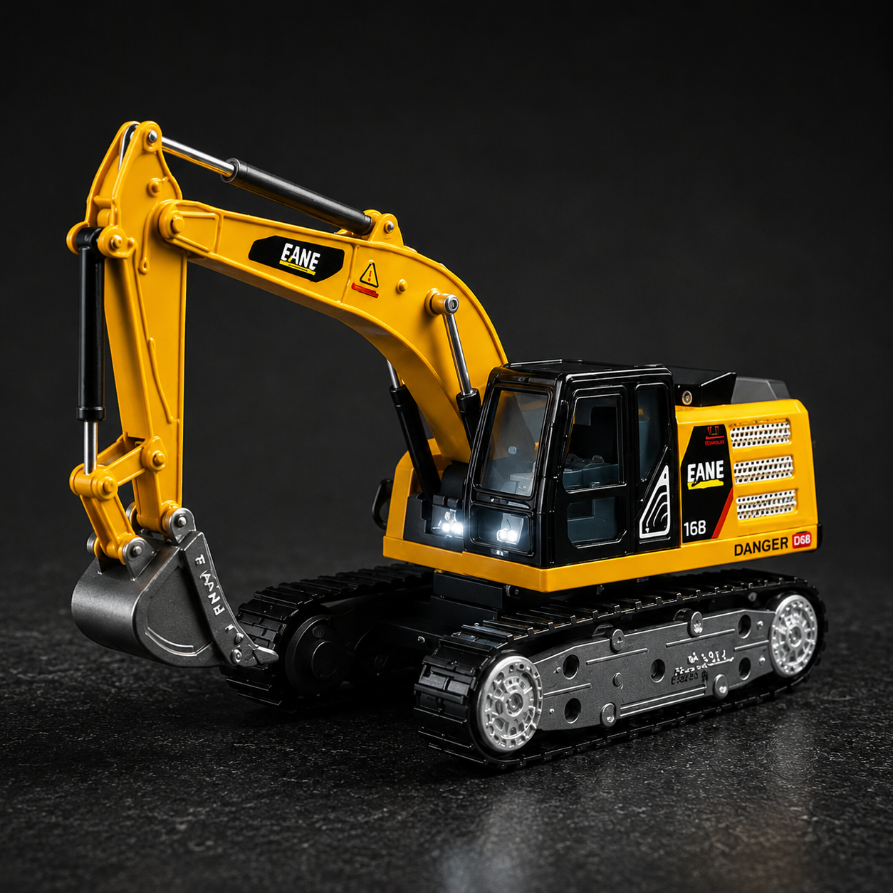 Trasped JCB Scale 1:64 2.4 GHz Remote Control Car Speed Regulating Alloy Model Excavator Vehicle