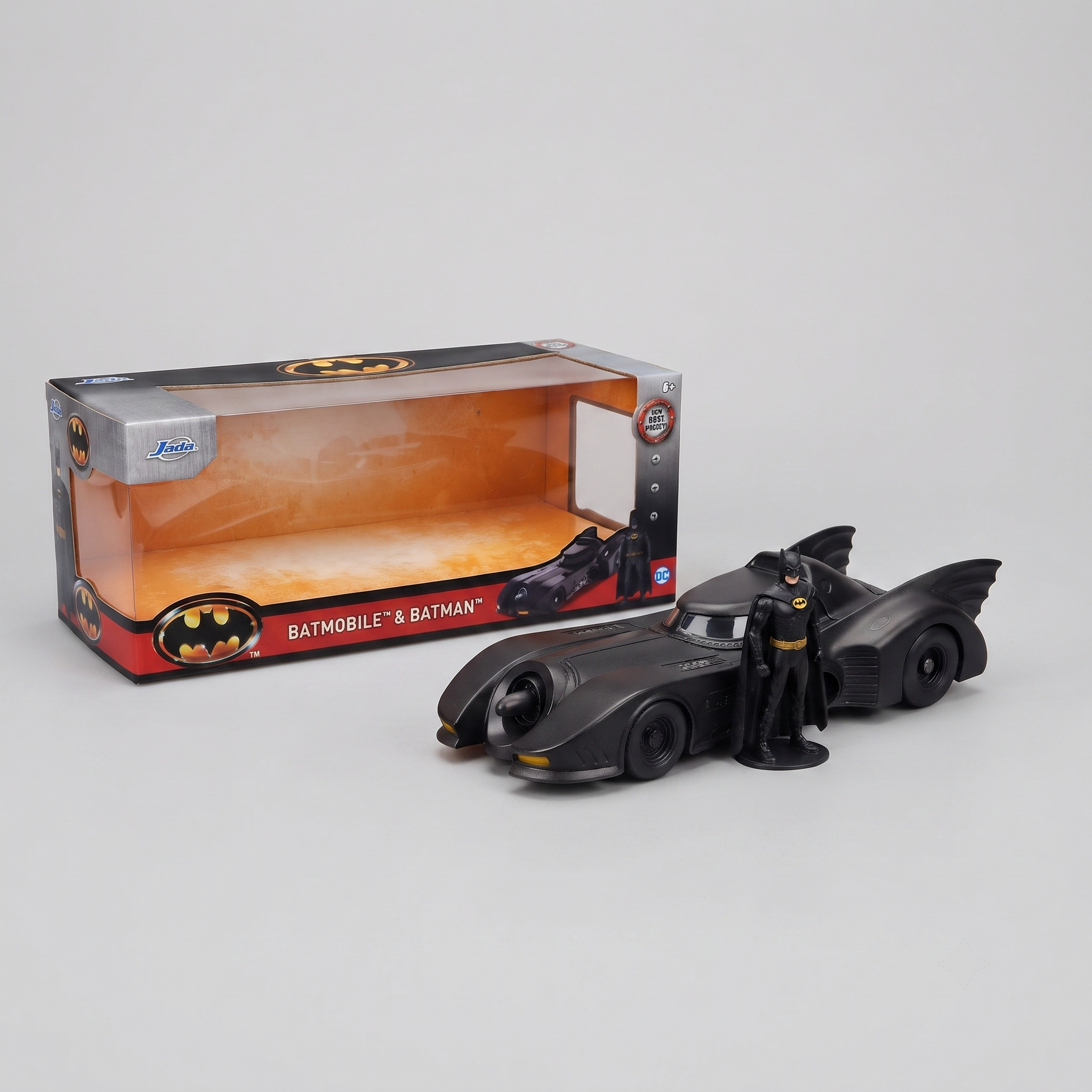 Jada Batman 1989 Batmobile 1:24 Scale Die-Cast Model Car – Officially Licensed DC Collectible