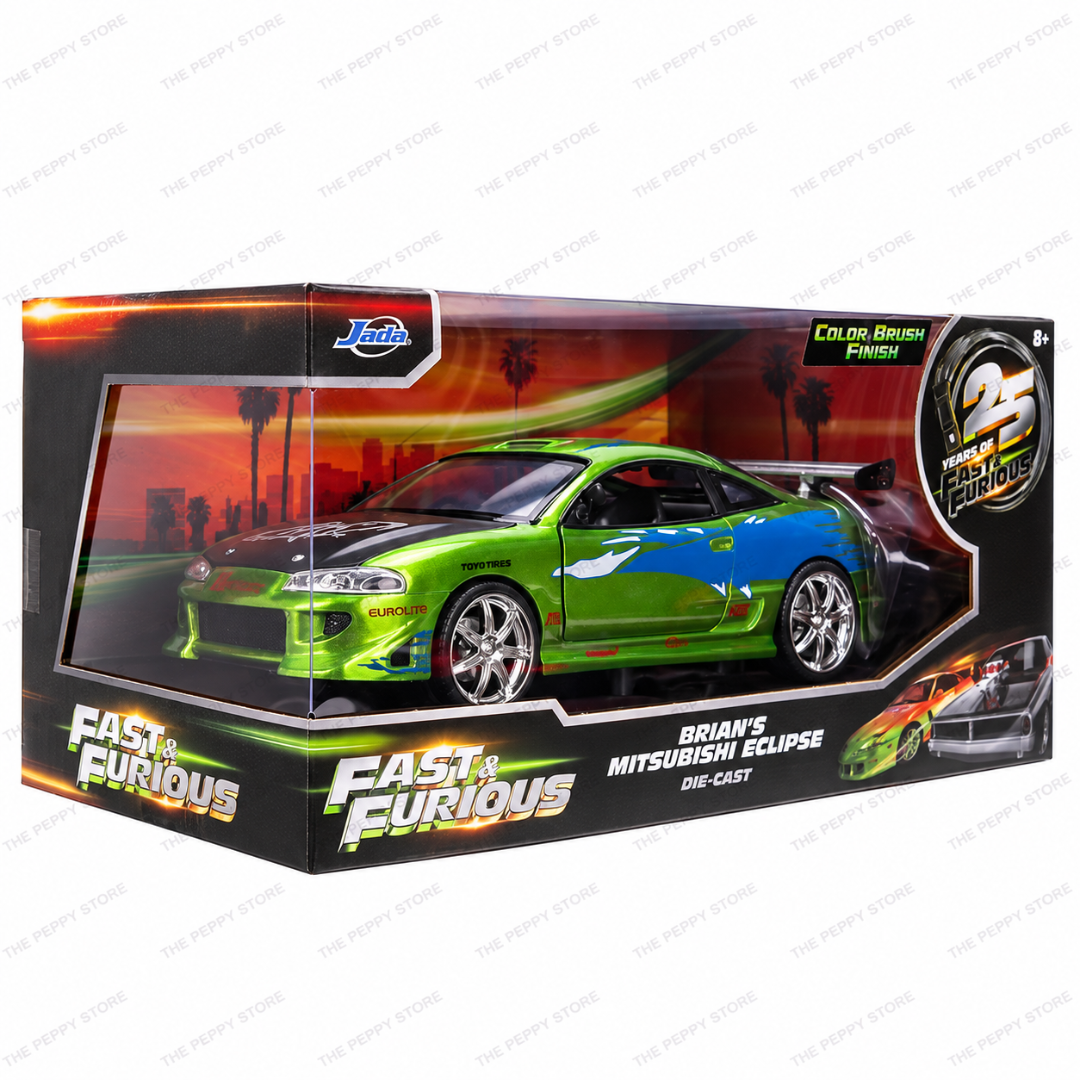 Jada Fast & Furious 25th Anniversary Brian’s Mitsubishi Eclipse 1:24 Diecast