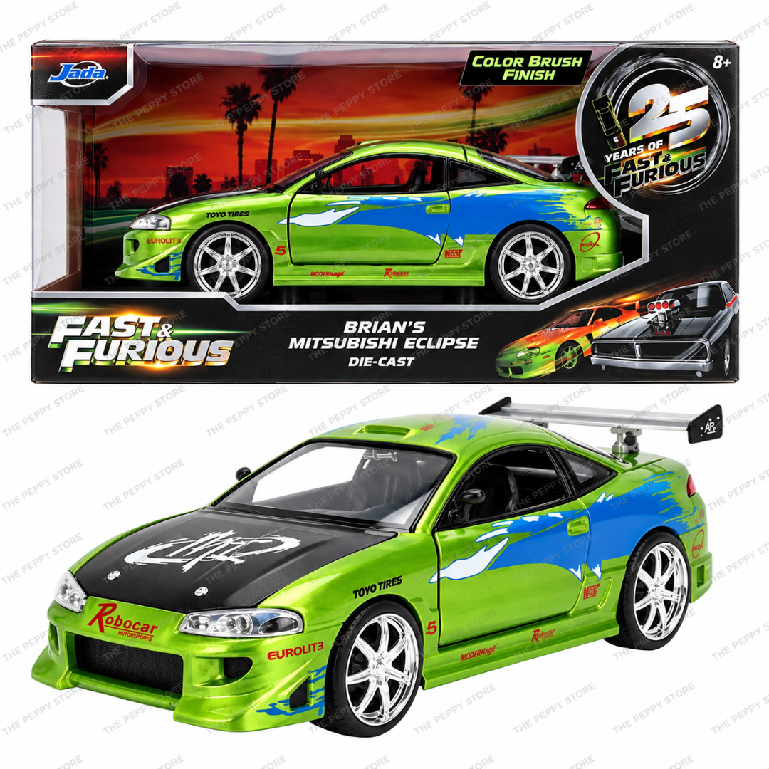 Jada Fast & Furious 25th Anniversary Brian’s Mitsubishi Eclipse 1:24 Diecast
