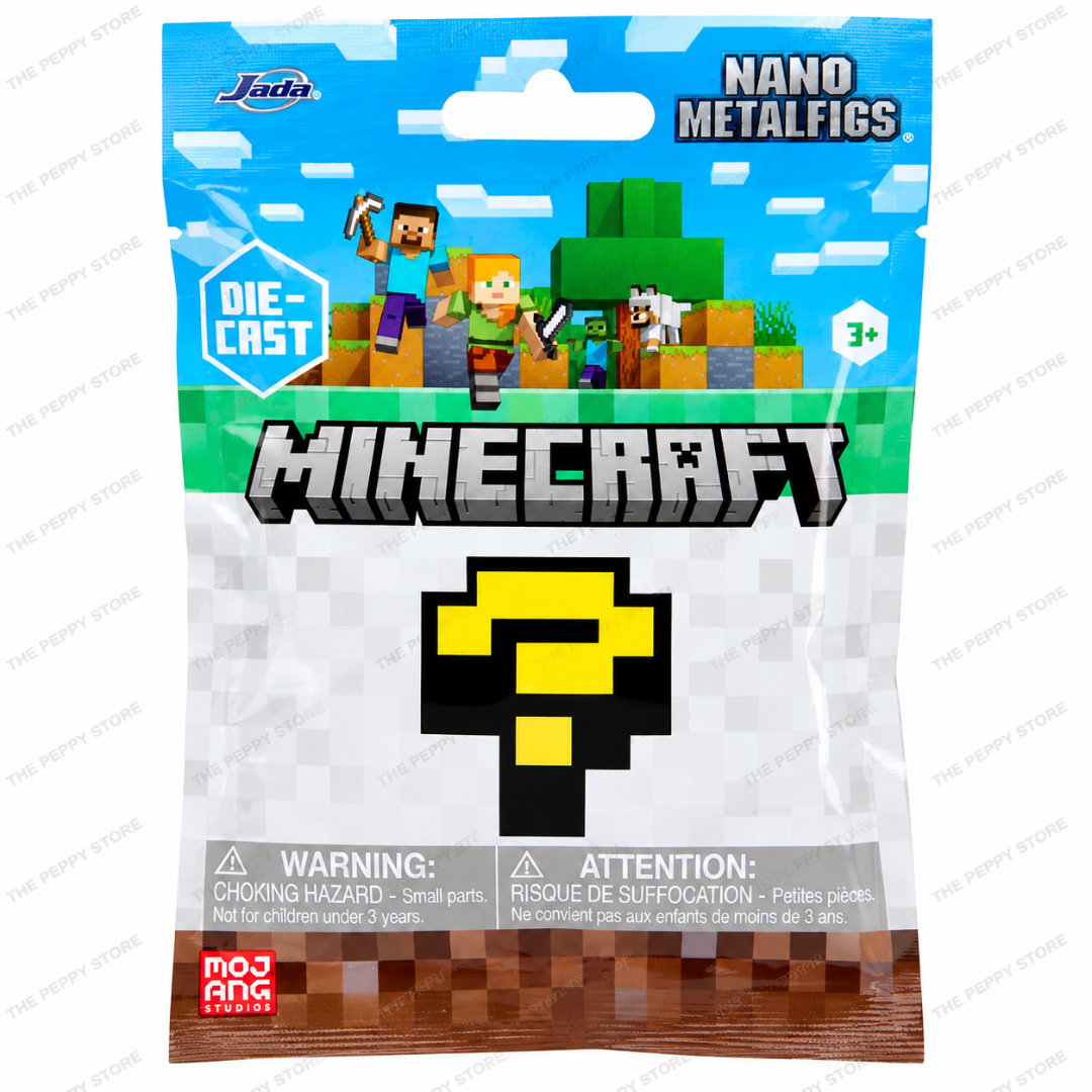 Jada Toys Minecraft Nano Metalfigs Mystery Blind Pack – 1 Random Figure