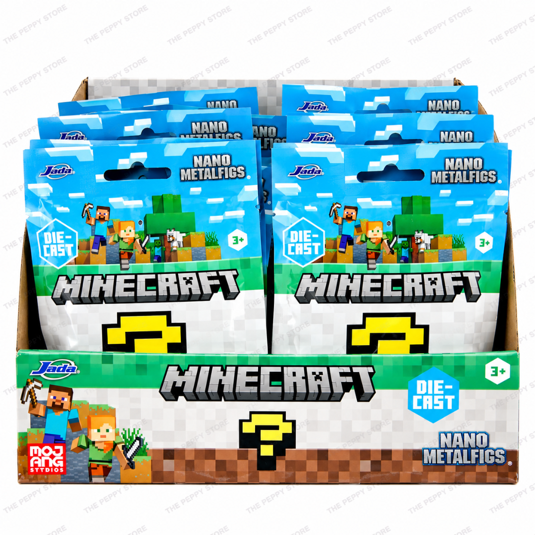 Jada Toys Minecraft Nano Metalfigs Mystery Blind Pack – 1 Random Figure