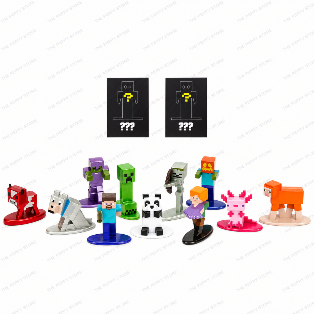 Jada Toys Minecraft Nano Metalfigs Mystery Blind Pack – 1 Random Figure
