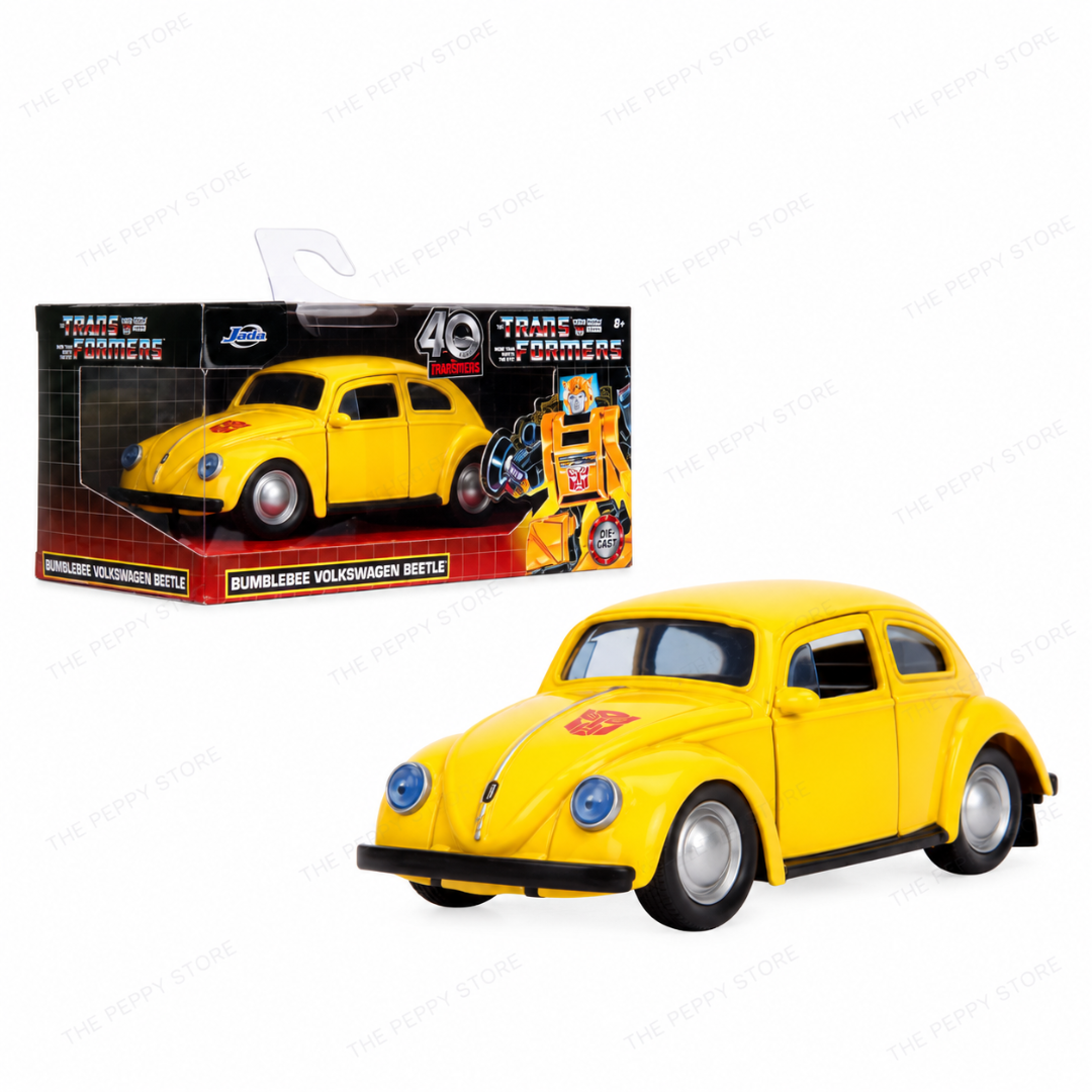 Jada Transformers G1 Bumblebee Volkswagen Beetle 1:32 Die-Cast – 40th Anniversary