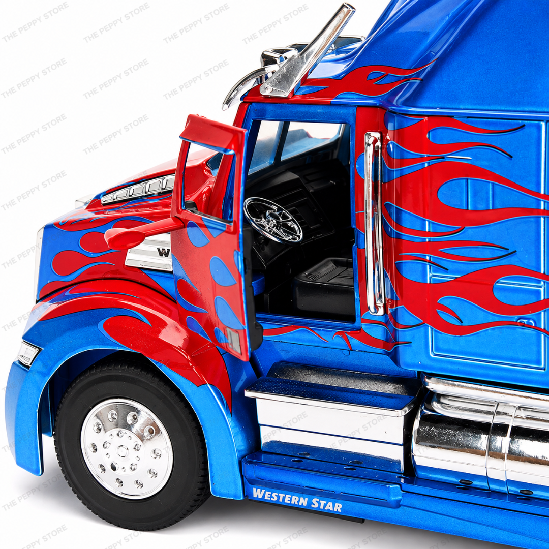 Jada Transformers The Last Knight Optimus Prime Western Star 5700 XE Phantom 1:24 Diecast Model
