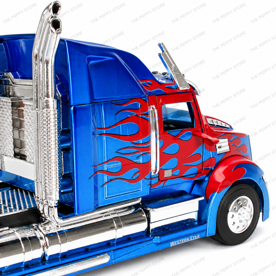 Jada Transformers The Last Knight Optimus Prime Western Star 5700 XE Phantom 1:24 Diecast Model