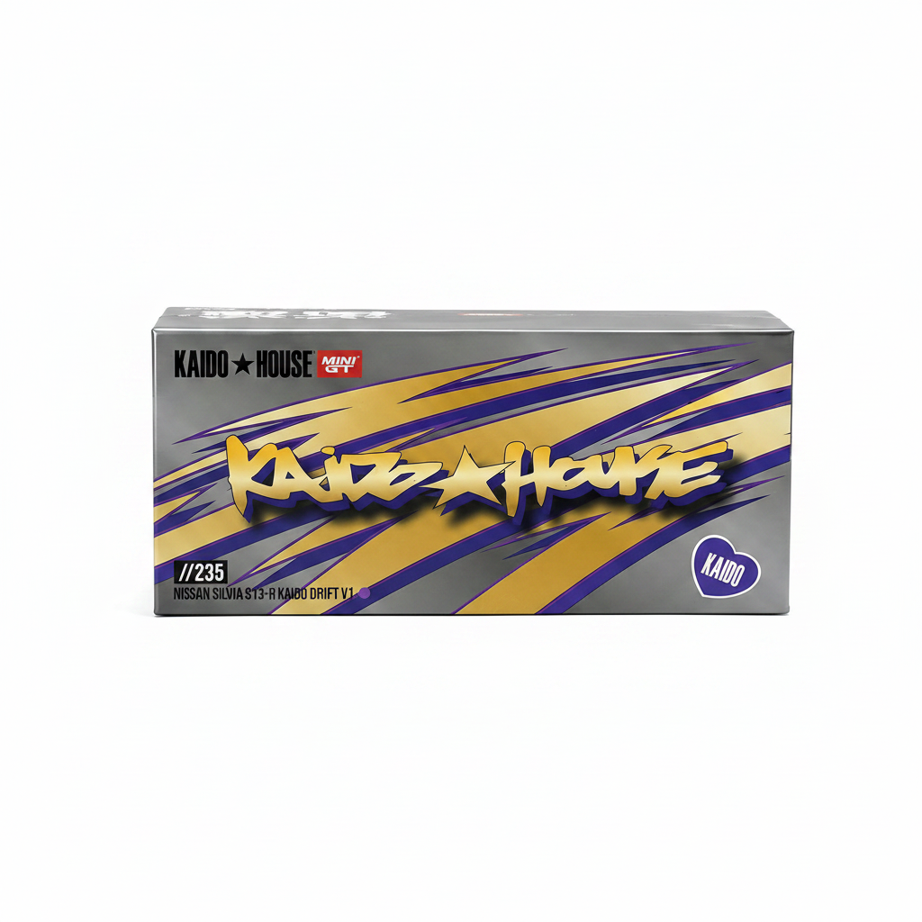 Kaido House Mini GT Nissan Silvia S13 R Kaido Drift V1 #235 1:64 Diecast Model Car Imported