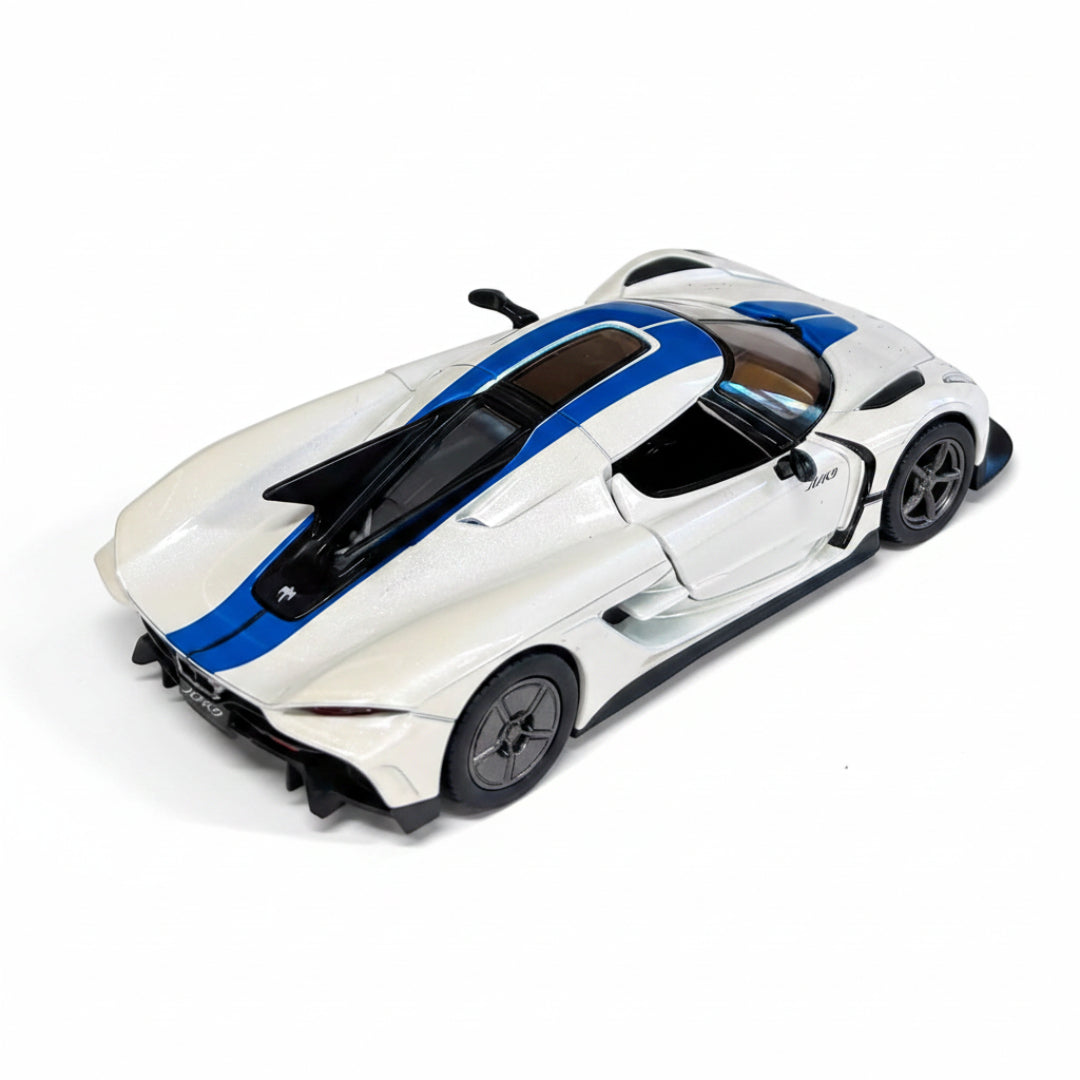 Kinsmart Koenigsegg Jesko Absolut Livery Edition 1:36 – White & Blue