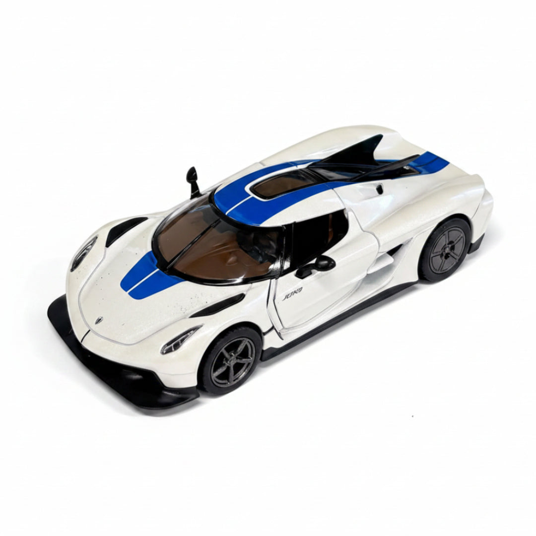 Kinsmart Koenigsegg Jesko Absolut Livery Edition 1:36 – White & Blue