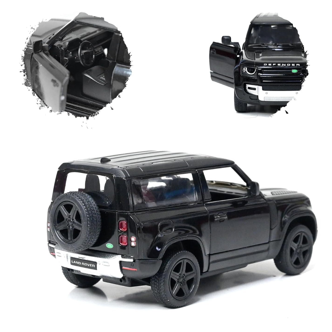 Kinsmart Land Rover Defender Diecast Model Car 1:36 – Black