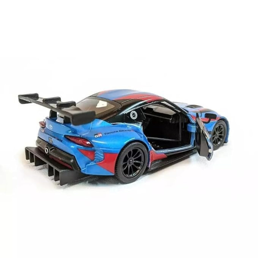 Kinsmart Toyota GR Supra Racing Diecast Model Car 1:36 – Blue & Red