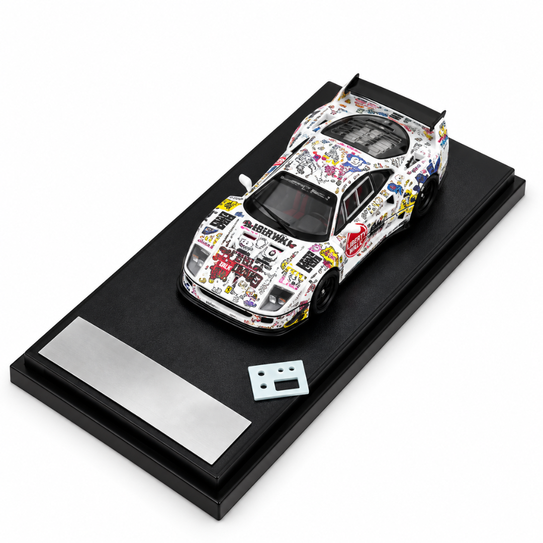 LBWK Ferrari F40 Ghost Player 1:64 Scale Diecast Model Car
