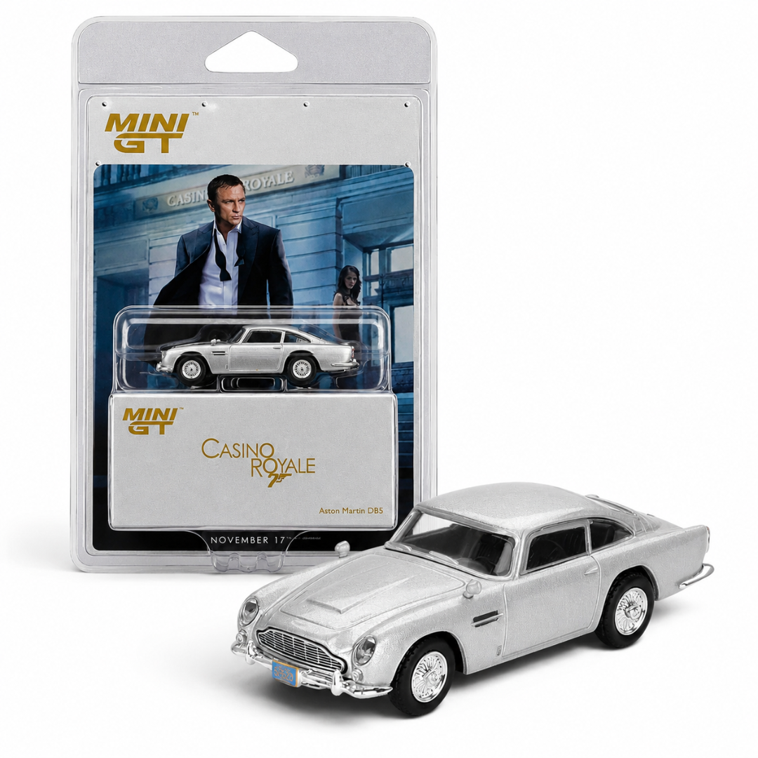 MINI GT Casino Royale Aston Martin DB5 Die-Cast Model Car | 1:64 Scale Collectible 909