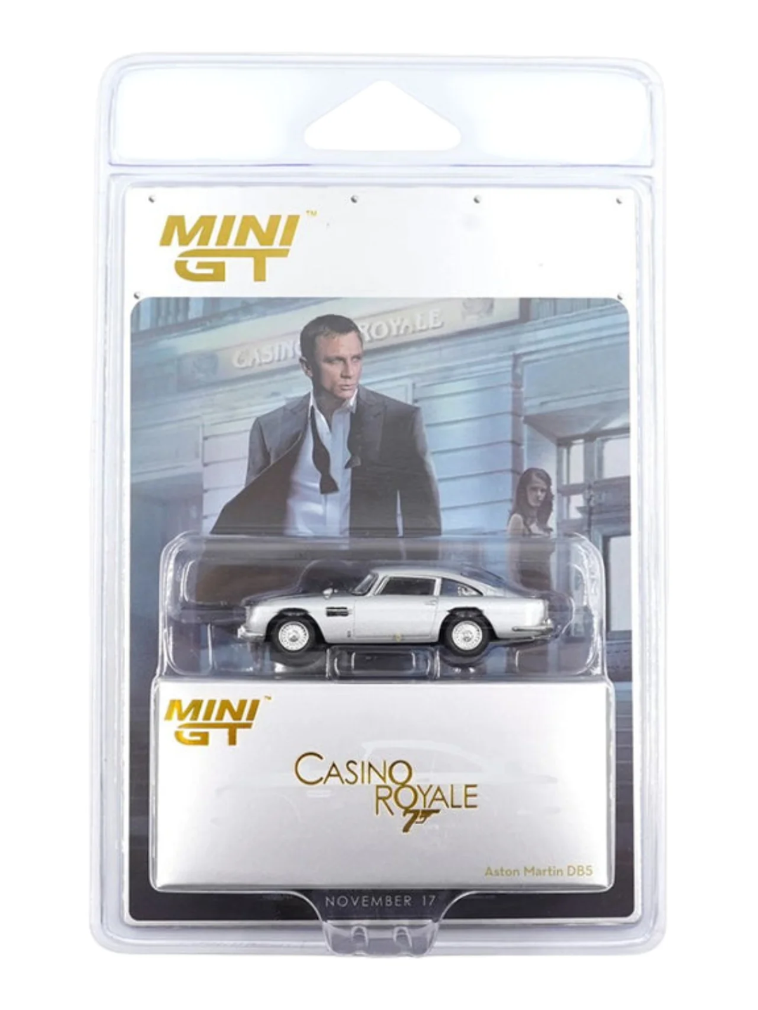 MINI GT Casino Royale Aston Martin DB5 Die-Cast Model Car | 1:64 Scale Collectible 909