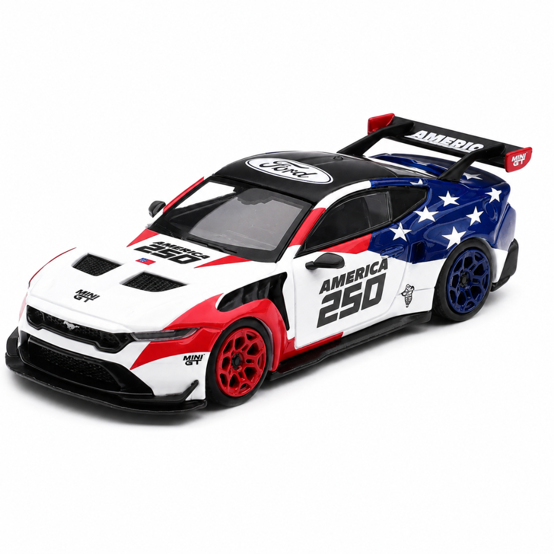 MINI GT Ford Mustang GTD America 250 USA Exclusive LHD 1:64 Die-Cast Model Car #1301