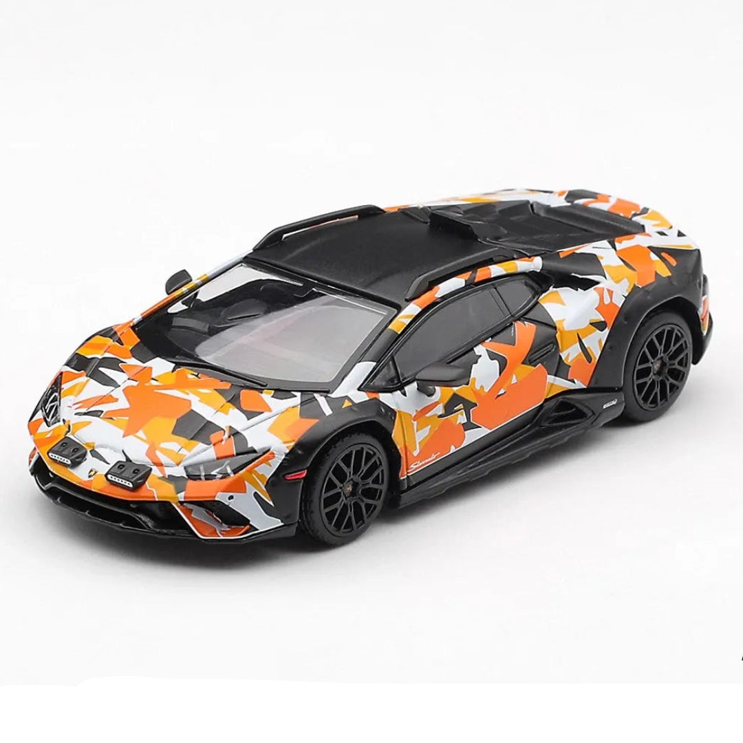 MINI GT Imported Lamborghini Huracán Sterrato All Terrain Camouflage Set of 4 1:64 Diecast Model Cars – MGTS0026