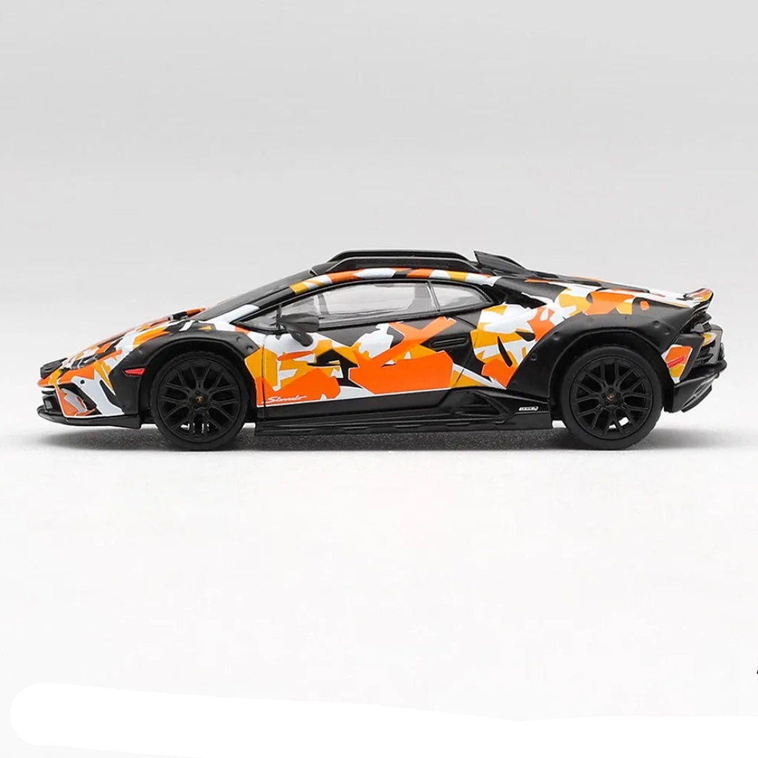 MINI GT Imported Lamborghini Huracán Sterrato All Terrain Camouflage Set of 4 1:64 Diecast Model Cars – MGTS0026