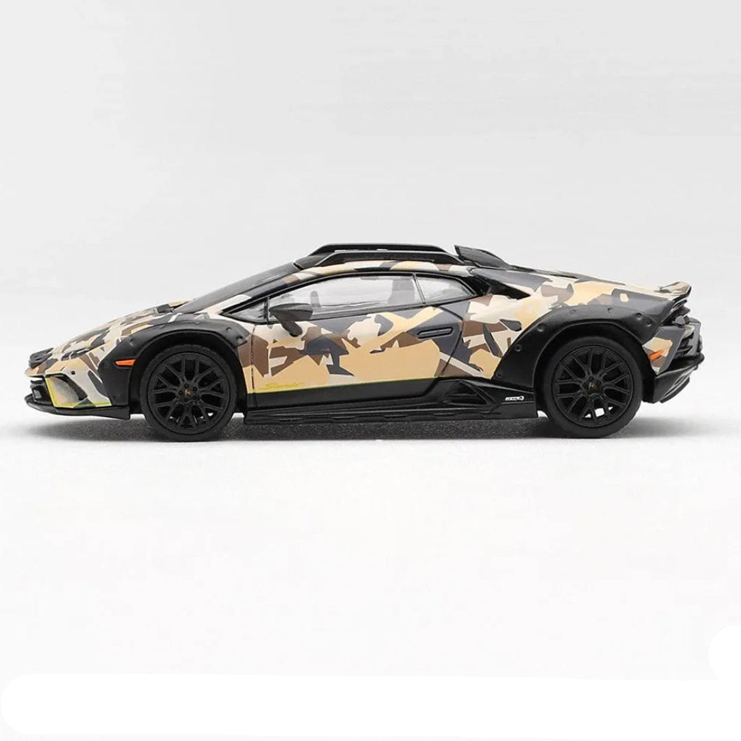 MINI GT Imported Lamborghini Huracán Sterrato All Terrain Camouflage Set of 4 1:64 Diecast Model Cars – MGTS0026