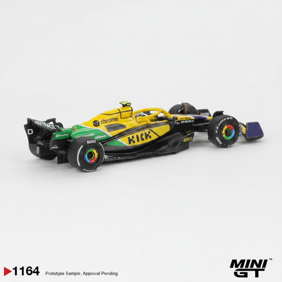 MINI GT Imported McLaren MCL38 #4 Lando Norris 2024 F1 Monaco GP 1:64 – No.1164