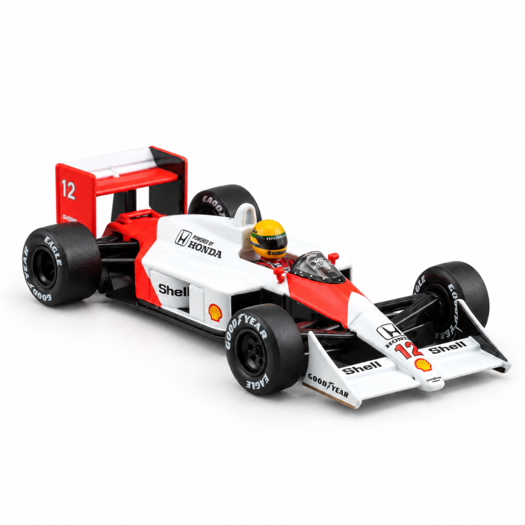 MINI GT Imported McLaren MP4/4 1988 Japanese GP Winner #12 Ayrton Senna 1:64 Diecast Model Car #1099