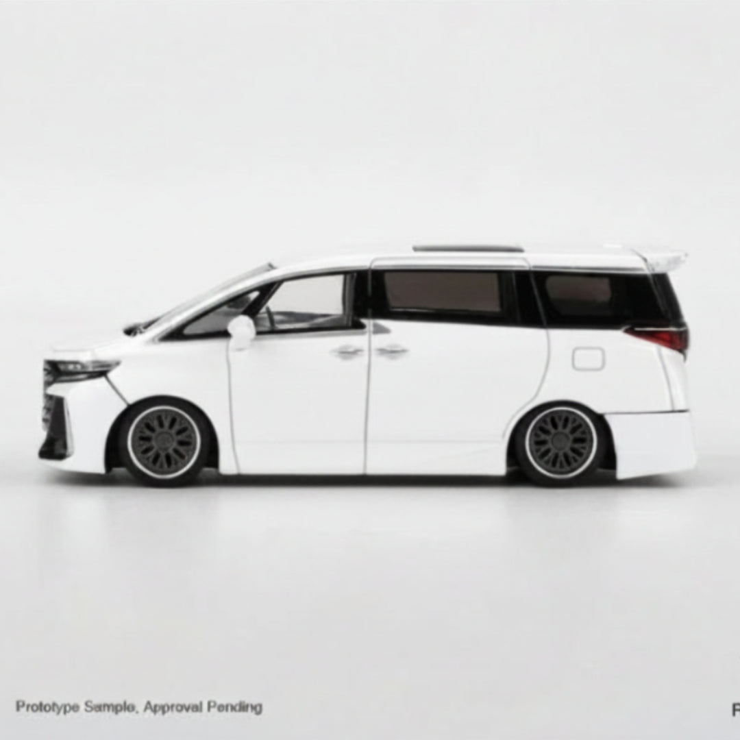 MINI GT Imported Toyota Vellfire 40 KUHL White 1:64 Diecast Model Car #1180