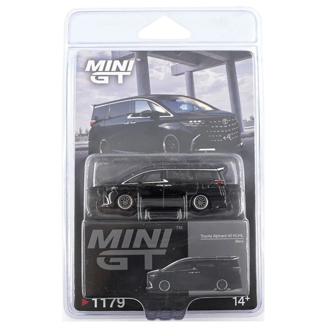MINI GT Toyota Alphard 40 KUHL Black 1:64 Die-Cast Model Car | Collectible Toy Car | Model No. 1179