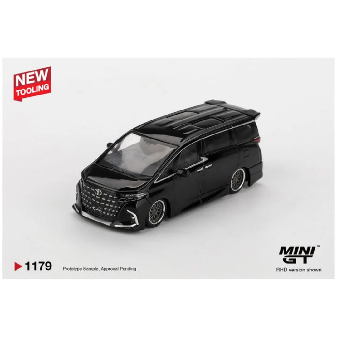 MINI GT Toyota Alphard 40 KUHL Black 1:64 Die-Cast Model Car | Collectible Toy Car | Model No. 1179