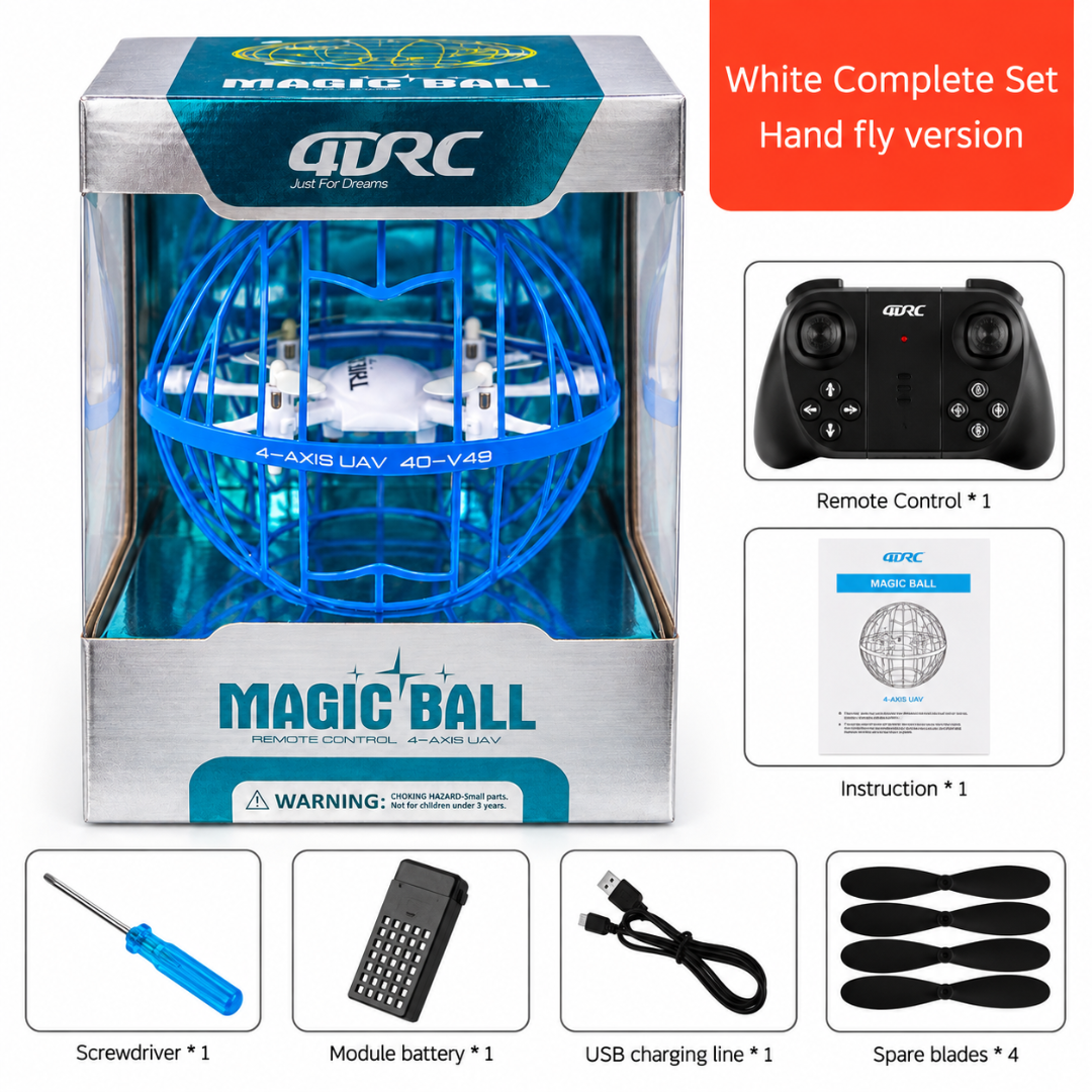 Magic Ball RC Drone 360° Flying Ball – Blue LED Stunt Drone