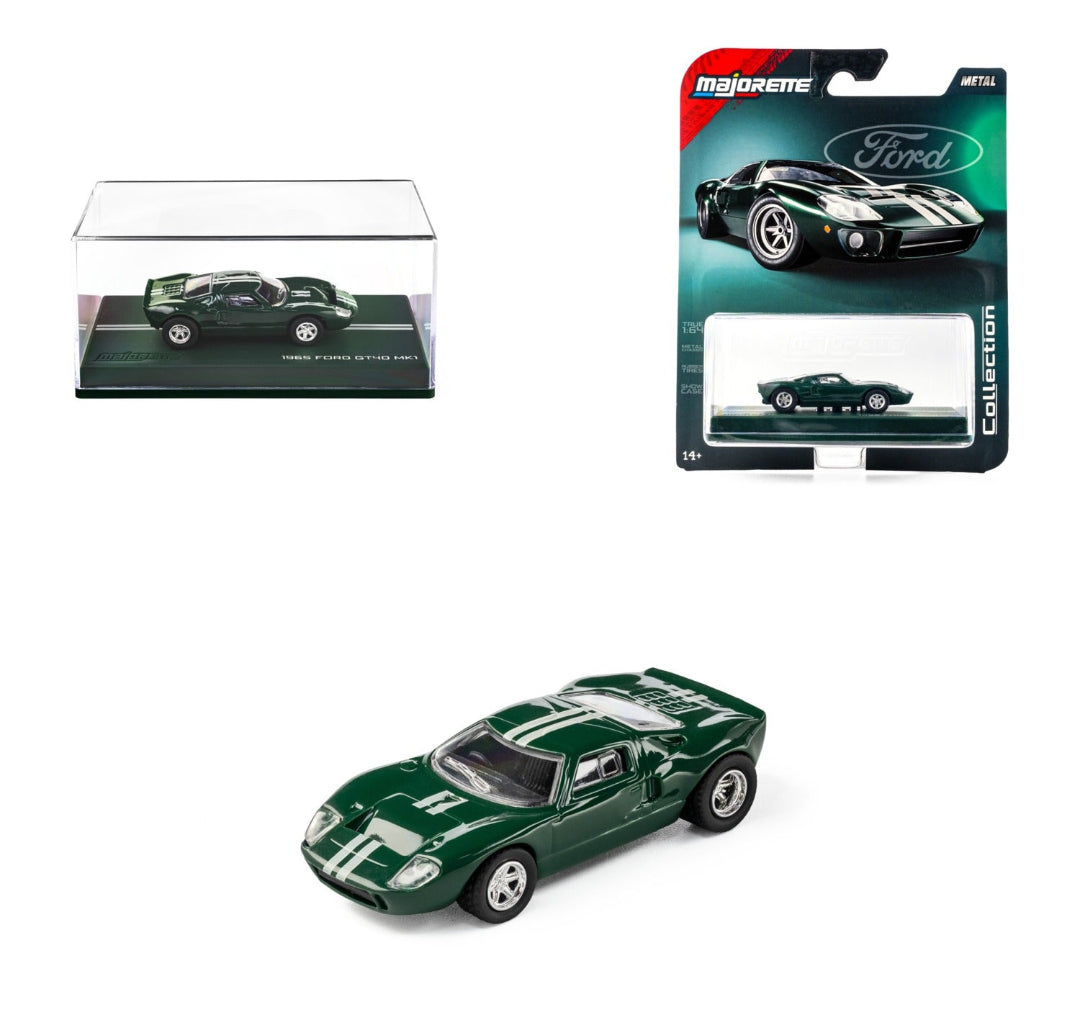 Majorette Ford GT40 Mk1 1:64 Scale Metal Die-Cast Model Car – Green
