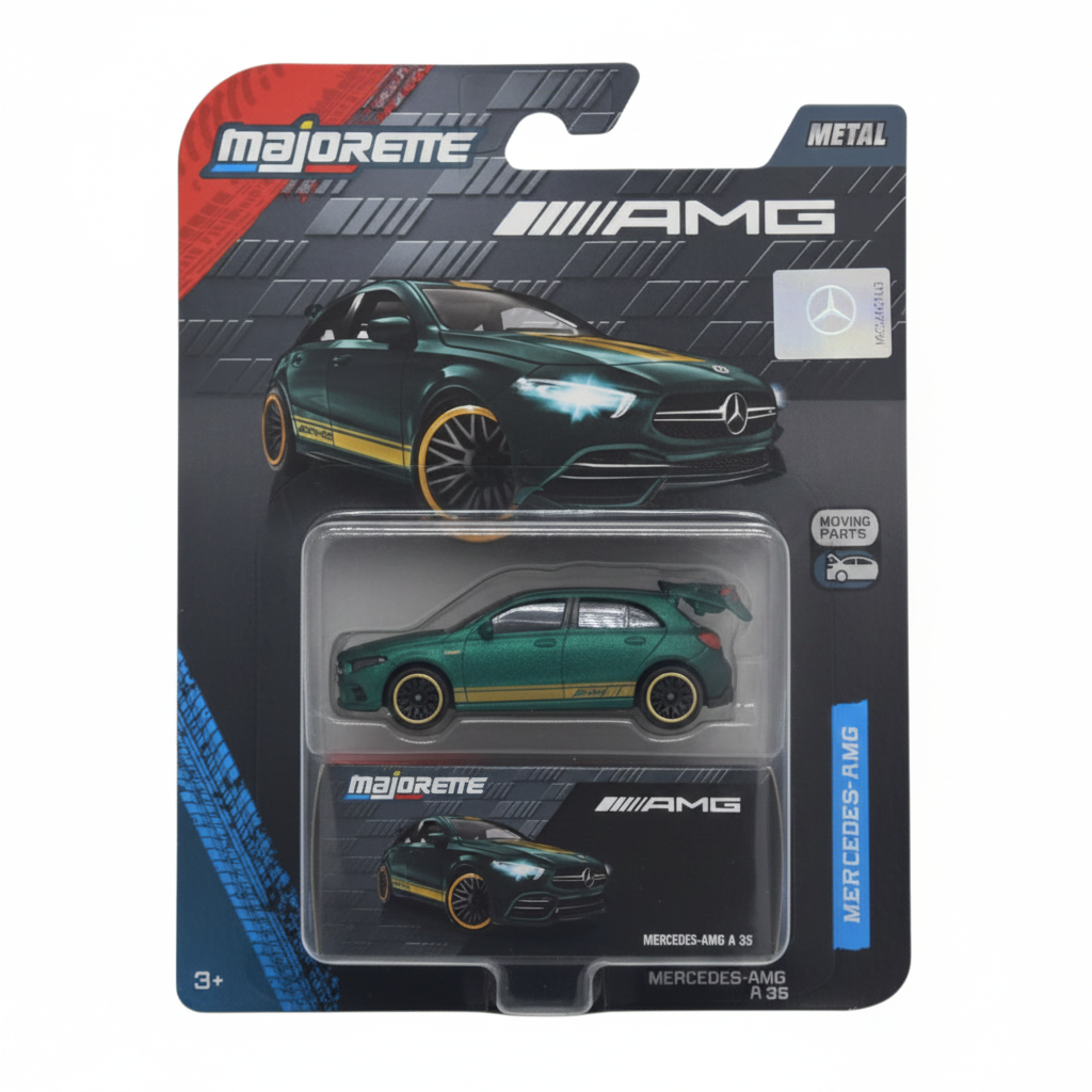 Majorette Mercedes-AMG A 35 Die-Cast Metal Hatchback Model with Opening Parts