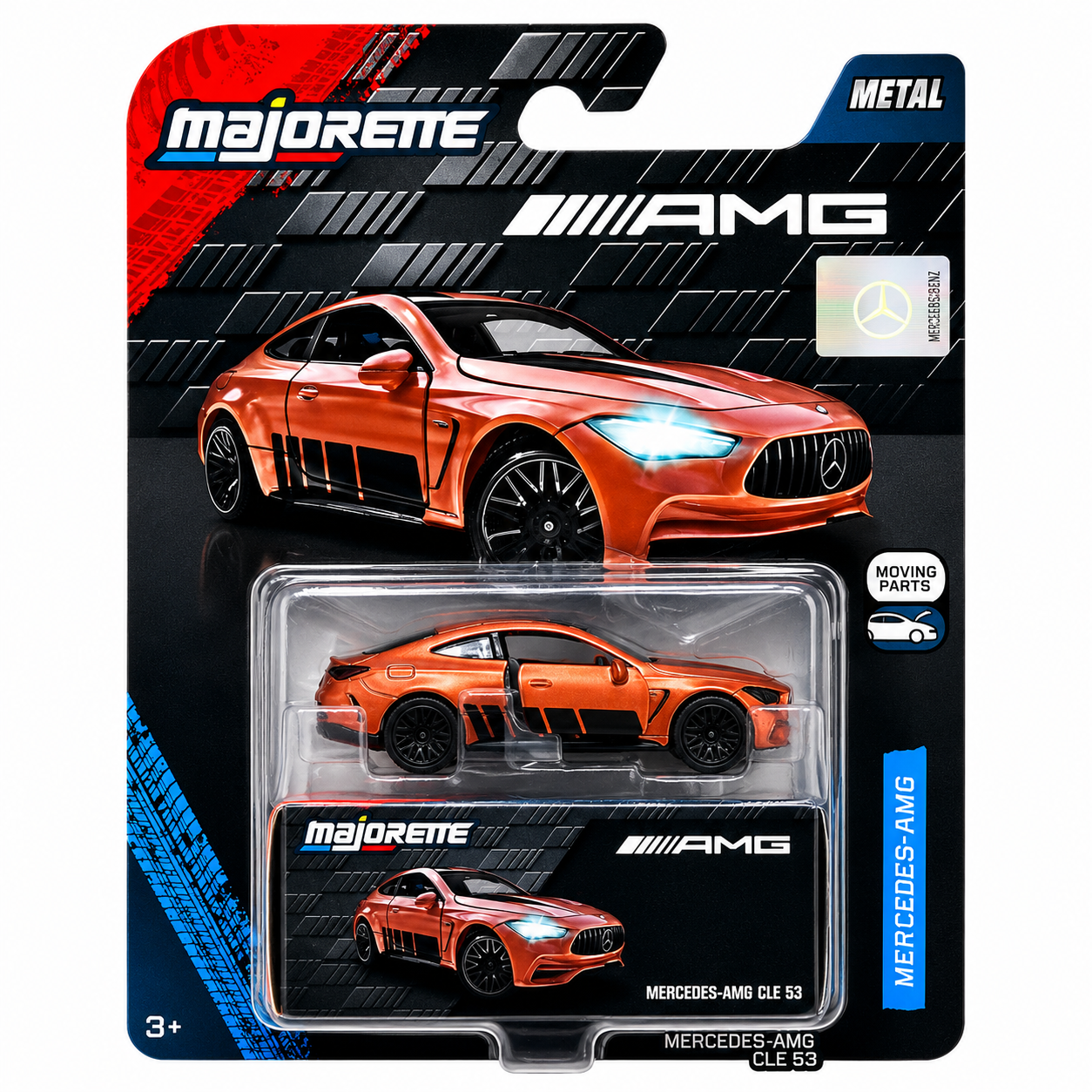 Majorette Mercedes-AMG CLE 53 Die-Cast Metal Sports Car Model with Opening Doors