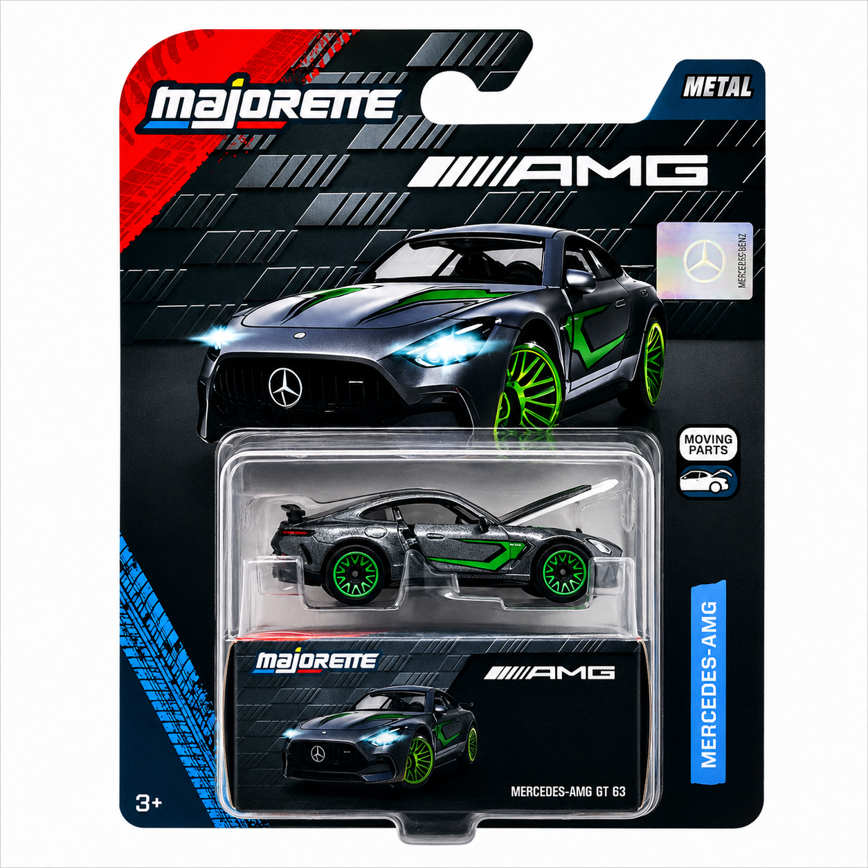 Majorette Mercedes-AMG GT 63 Die-Cast Metal Sports Car Model with Opening Doors