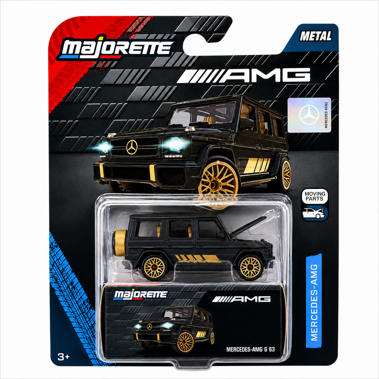Majorette Mercedes-AMG G 63 Die-Cast Metal SUV Model with Opening Hood